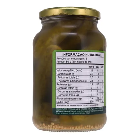 Pepino em Conserva Quintães Vidro 300G 360-24