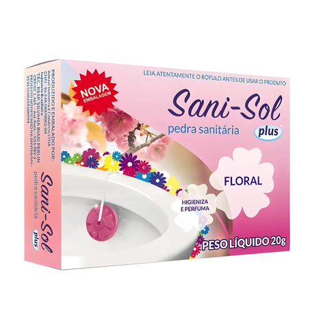 PEDRA SANITÁRIA SANI SOL FLORAL 20G