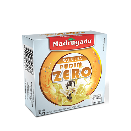 Pudim em pó madrugada zero baunilha 30g