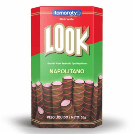 Biscoito waffer itamaraty look napol 55g