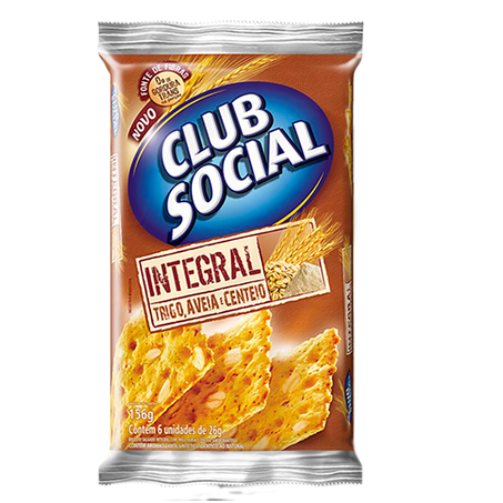 Biscoito lanche club social integ. 144g