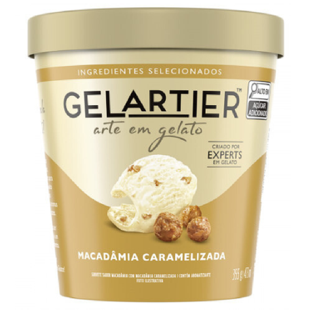 SORVETE GELARTIER MACADAMIA CARAMELIZADA 473ML