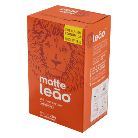 CHA LEAO MATTE TOSTADO A GRANEL ORIGINAL CAIXA 250G 360-3