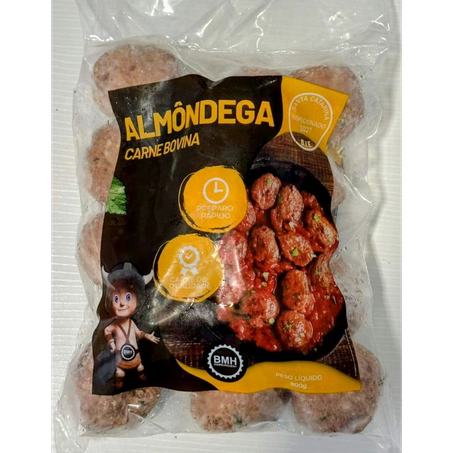 Almondega Bovina Bmh Pacote 800G