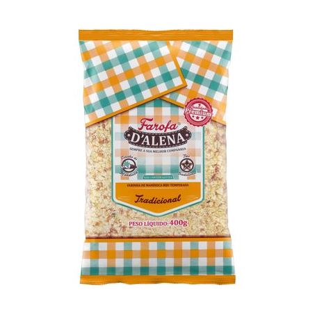 Farofa D' Alena Tradicional Embalagem 400G
