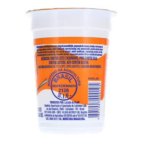 Bebida Láctea Batavo Laranja, Cenoura E Mel Copo 170G 360-12