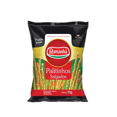 SALGADINHO ROMANHA PALITO SALGADO 70G