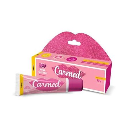 HIDRATANTE LABIAL BFF ROSA GLITTER CARMED 10G