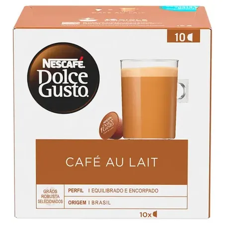 Cápsula dolce gusto au lait caixa 100g - 10 unidades