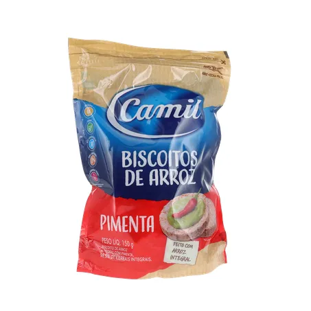 Biscoito Camil Arroz Integral Pimenta 150G 360-35