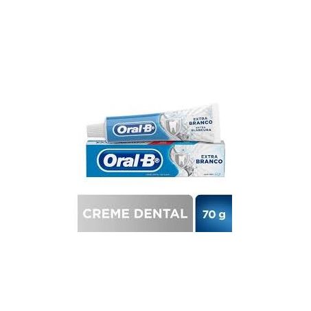 Kit creme dental oral b extra branco 70g