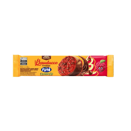 Biscoito cookies bauducco fini amora 96g