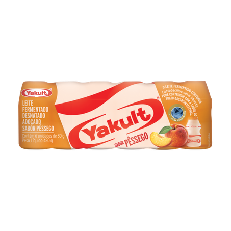 Leite Fermentado Yakult Pêssego C/6 480g