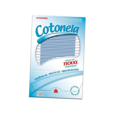 Hastes Flexíveis com Pontas de Algodão Cotonela Embalagem 150UN