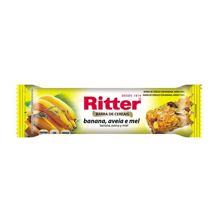 BARRA CEREAL RITTER BANANA/AVEIA E MEL 25G