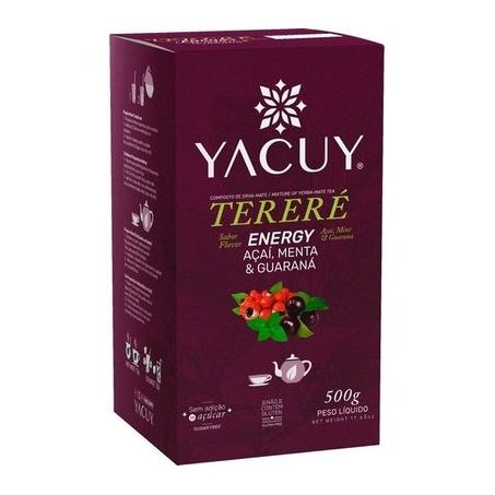 TERERÉ YACUY AÇAÍ,MENTA E GUARANÁ 500G