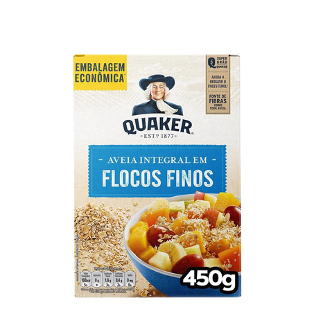 Aveia Quaker 450g - Flocos Finos