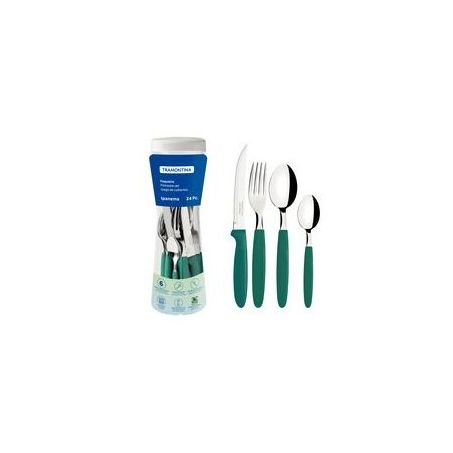Faqueiro verde tramontina 24pc 23398/291