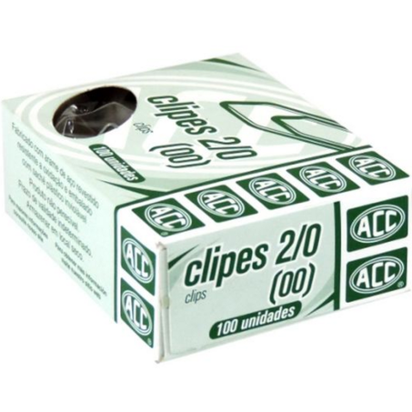 Escolar clips acc aço2 c/100un