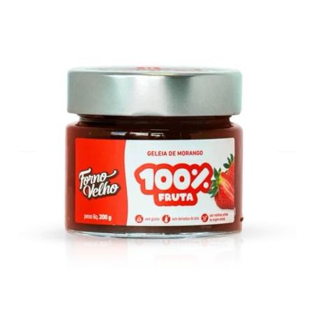 GELEIA FORNO VELHO 100% FRUTA MORANGO 200G