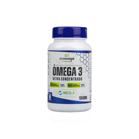 ÔMEGA 3 ULTRA CONCENTRADO 1350MG 60CAPSULAS CLINOAGE