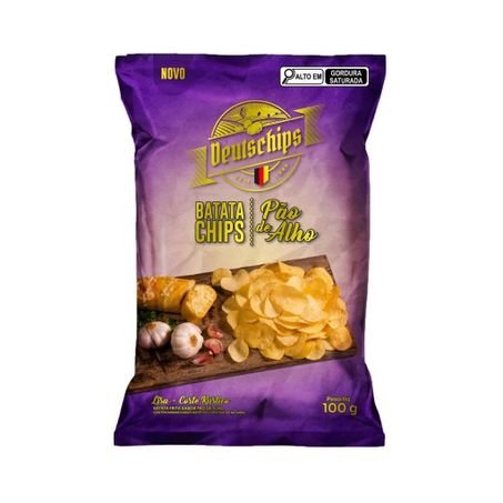 Batata deutschips pao de alho 100g