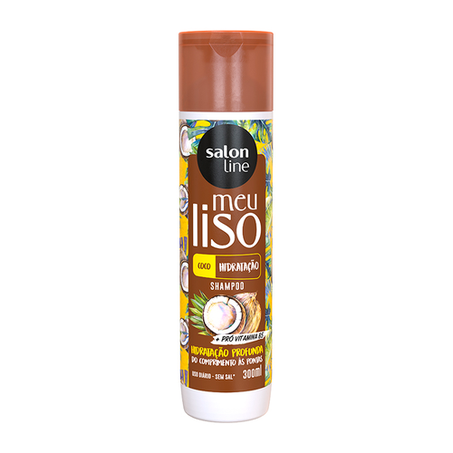 Shampoo Salon Line Meu Liso Coco Hidratação Embalagem 300ML