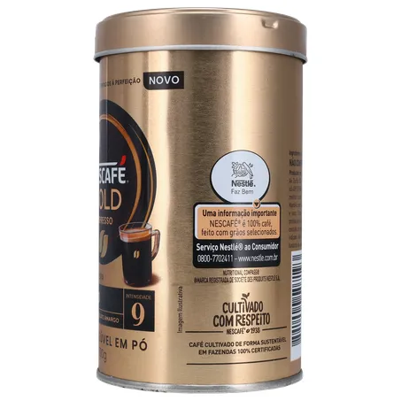 Café Nescafé Gold Espresso Intensidade 9 Lata 100G 360-7