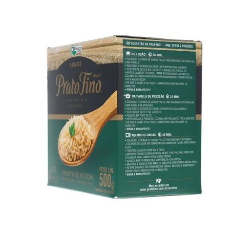 ARROZ PRATO FINO 500G ORGANICO 360-6