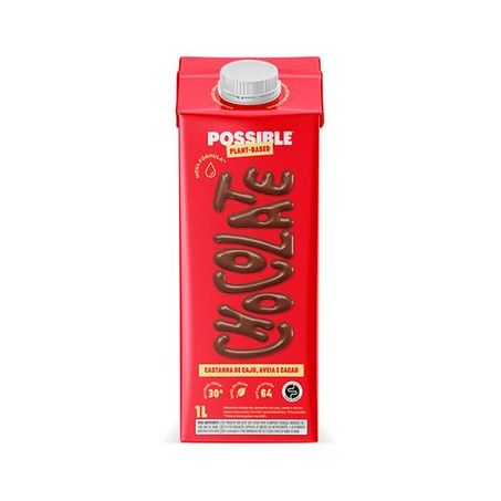 Bebida Orgânico Possible Castanha De Cajú Cacau 1l