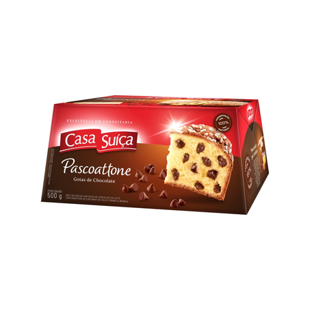 Pascoattone Casa Suiça Gotas Chocolate Caixa 500G