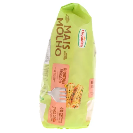 Macarrão de Sêmola com Ovos Rigatone Riscado Orquídea Absorve Mais Molho 400G 360-3