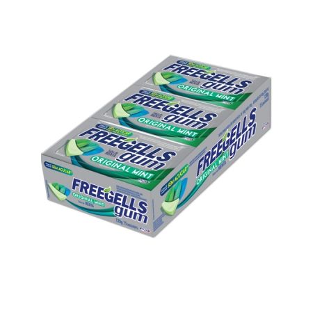 Chiclete freegells gum original mint 8g
