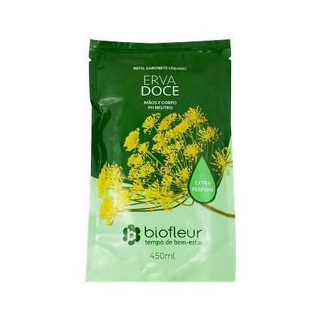 Sab Liq Biofleur 450ml Refil Erva Doce