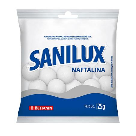 Pedra naftalina sanilux bettanin 25g