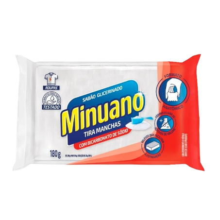 Sabao minuano branco 180g