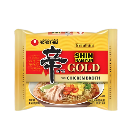 MACARRÃO INSTANT SHIN GOLD FRANGO NONGSHIM 130G