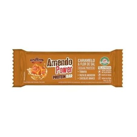 Barra amendoa power protein caramelo/flor de sal 50g