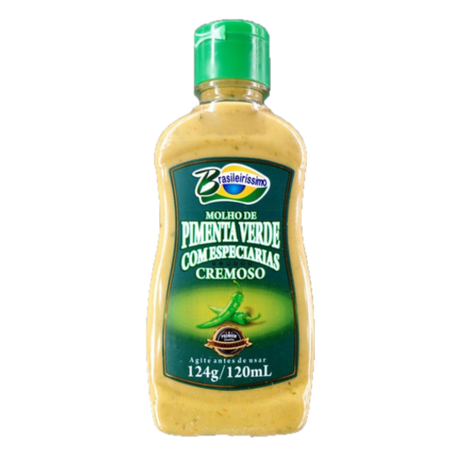 Molho Pimenta Brasileirissimo Cremoso 120ml Pimenta Verde
