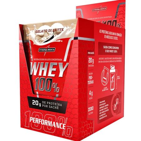 Whey 100% Gelato Di Latte Sachê Integral Médica 30g
