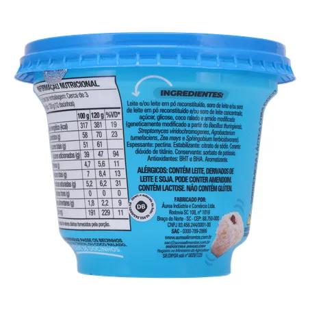Sobremesa beijinho aurea pote 365g 360-23
