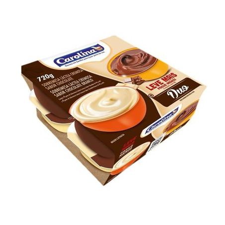 SOBREMESA CAROLINA LACTEA DUE CHOC/CHOC BCO 720G