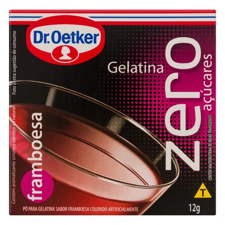 GELATINA EM PÓ FRAMBOESA ZERO AÇÚCAR DR. OETKER
