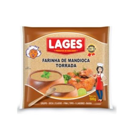 FARINHA DE MANDIOCA LAGES TORRADA 500G