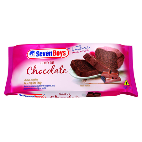 Bolo Seven Boys Chocolate 250G