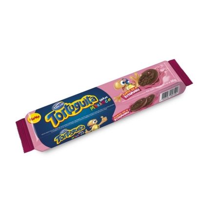 Biscoito Recheado Tortuguita Morango 86G