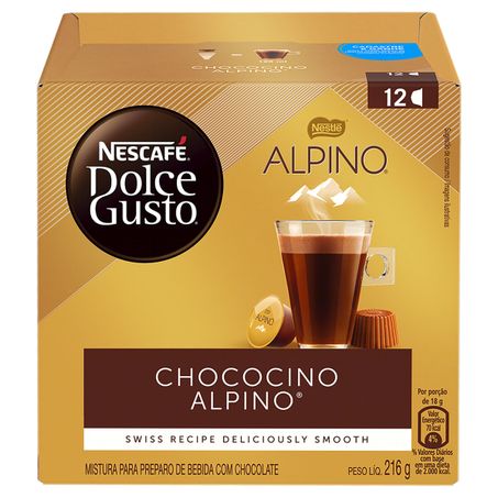 Chococino em Cápsula Alpino Nescafé Dolce Gusto