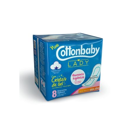 Absorvente cottonbaby lady s/abs c/8