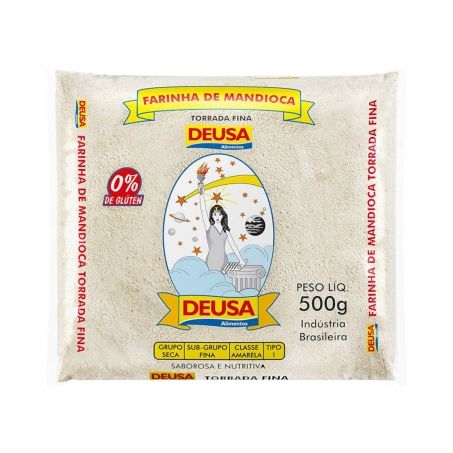 Farinha de Mandioca Torrada Fina Deusa Pacote 500G