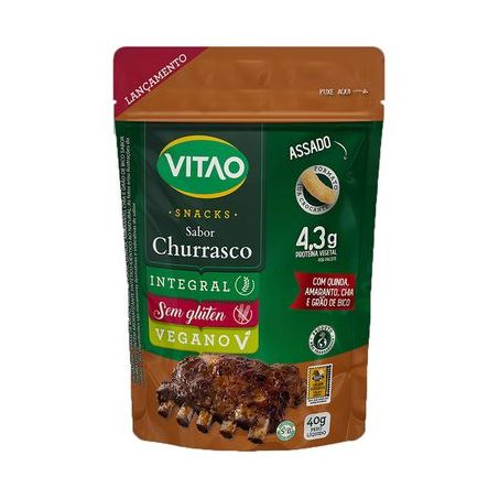 SNACK PROTEICO CHURRASCO 40G VITAO